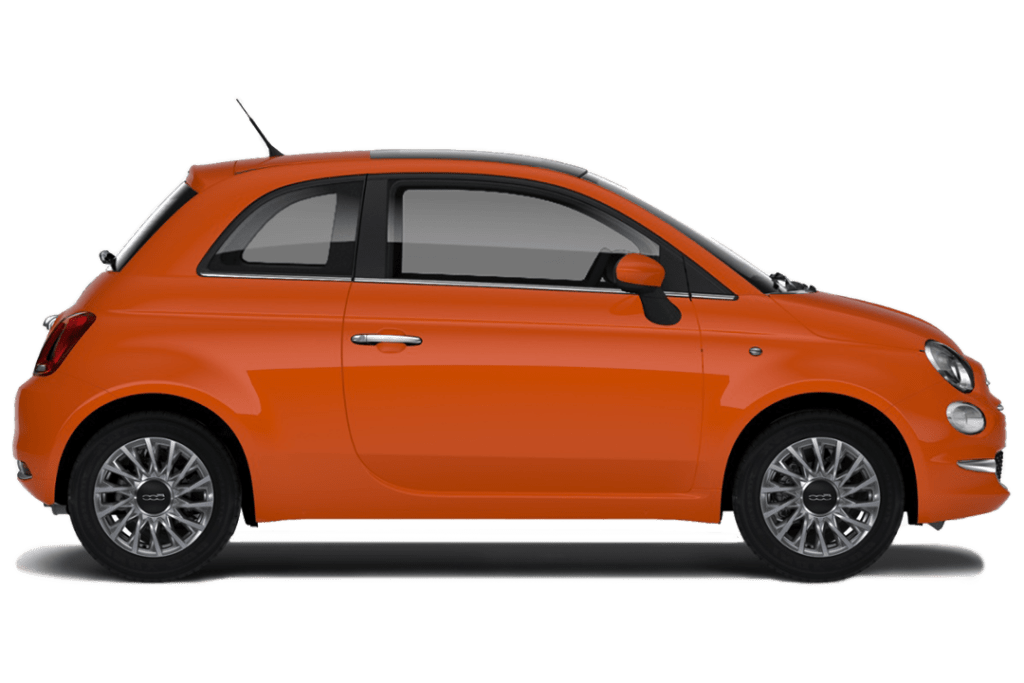 Fiat 500 hatchback - Sicilian Orange