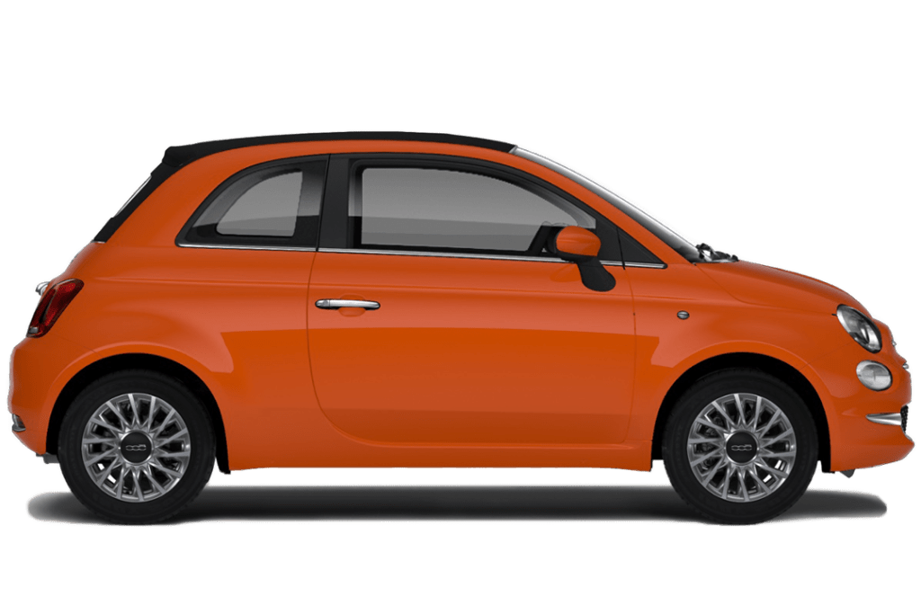 Fiat 500 Cab - Sicilian Orange