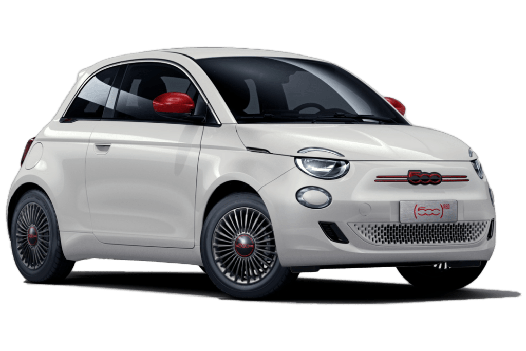 Fiat 500 Red - Ice White